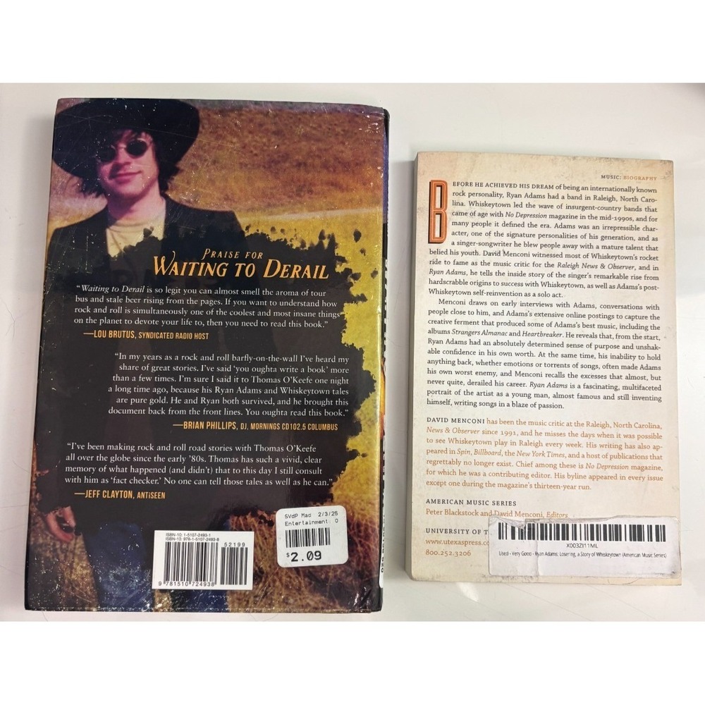 Ryan Adams Book Bundle Waiting to Derail & Losering Menconi O'Keefe Whiskeytown - Picture 2 of 6